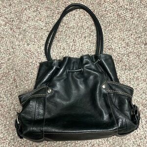 Fossil leather shoulder bag
